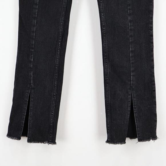 Abercrombie & Fitch Curve Love The High Rise Skinny Split Hem Black Size 29 - Picture 4 of 6